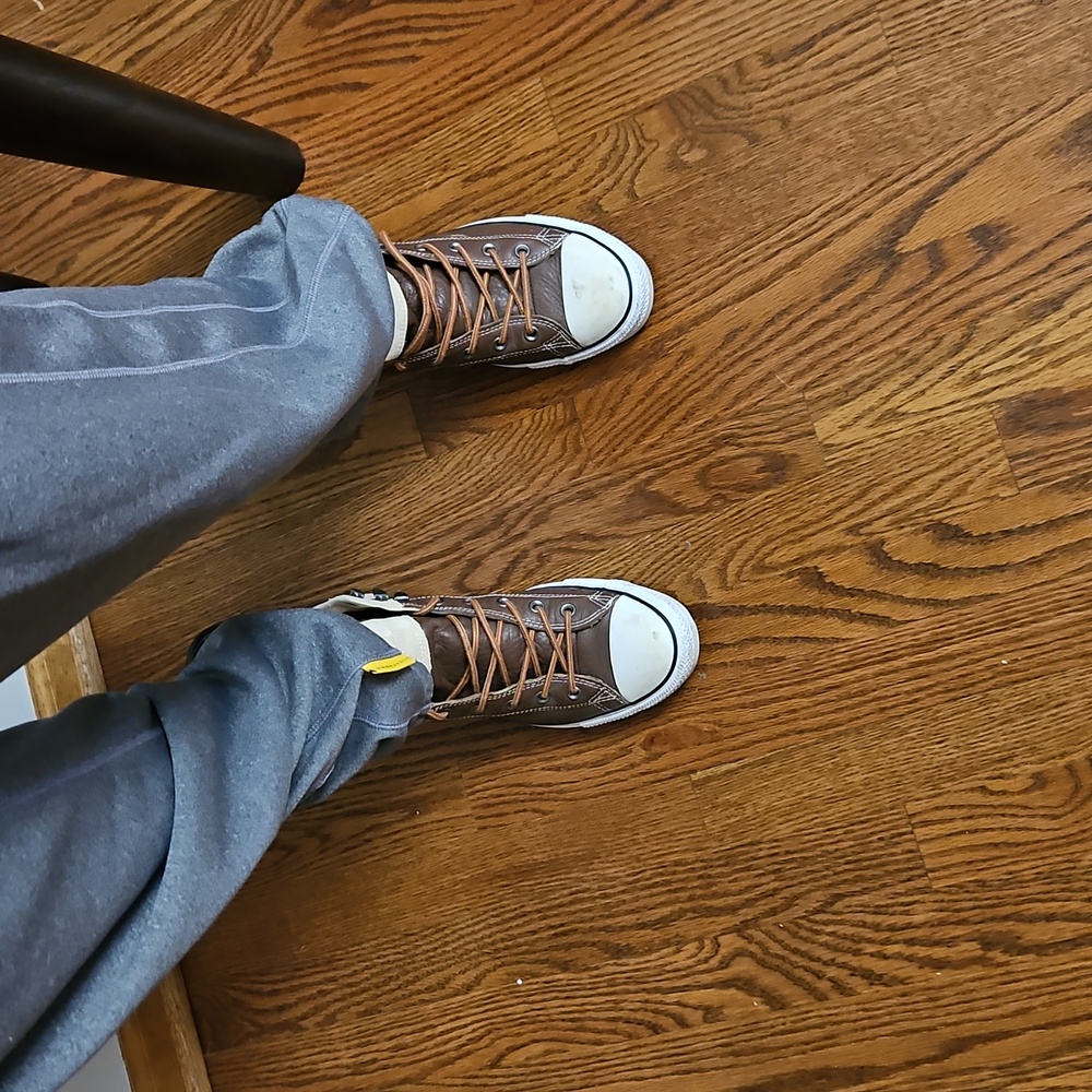 Converse Chuck Taylor ALL STARS, Brown and Cream High-Top Sneakers, 10 US - Picture 12 of 16